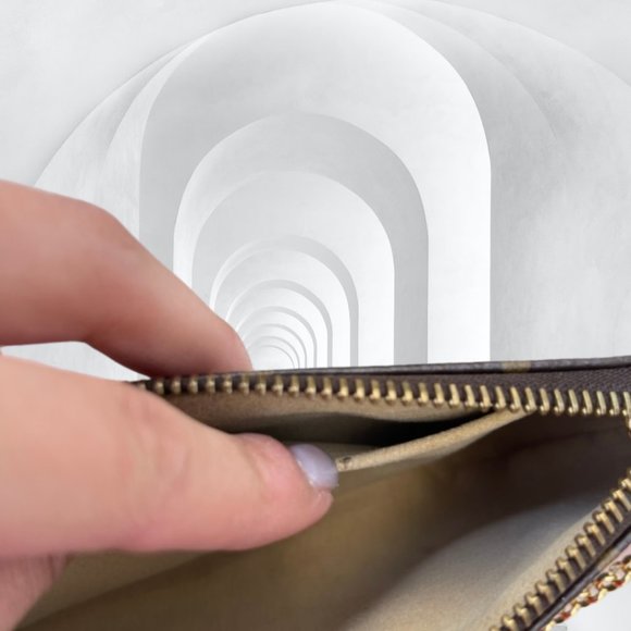 Authentic LOUIS VUITTON Monogram Pochette Milla MM Small Chain Bag - Picture 7 of 17